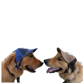 Кучешка шапка Слънцезащитна шапка за кучета Бейзболна шапка Спортна шапка на открито с отвори за уши Регулируема шапка за домашни любимци за малки и средни кучета Големи кучета