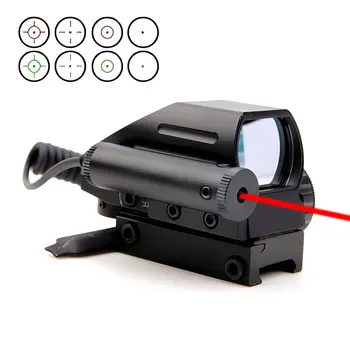 Ловен обхват Red Dot Laser Tactical Sight Optics Външни рефлексни мерници за 20mm Weaver Rail Mount Collimator Scopes HD103B