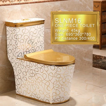 Луксозен S-капан Проста керамична тоалетна с цветна тоалетна с цистерна F1600-1A