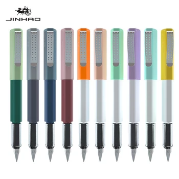Луксозно качество Jinhao Училищни пособия Студентски офис Стационарни EF / F Nib Fountain Pen калиграфия писалка писалки за писане