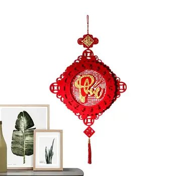 Лунна Нова година орнаменти 3D хартия фенове Tassle орнамент 2024 Празнични китайски орнаменти Година на пролетния фестивал на дракона