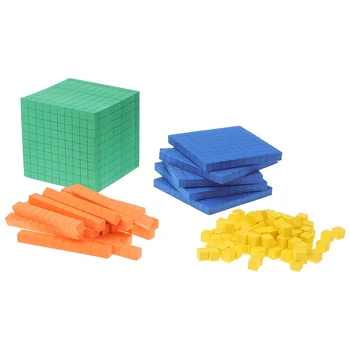 Математически блокове Броене на кубчета Детска играчка Образователна база Манипулативи Десет играчки Броячи за играчки Стойност Място Куб Свързващ комплект