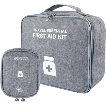 Медицинска чанта за съхранение Пътуване Преносим комплект за първа помощ Голям капацитет Медицинска чанта Организатор Открит къмпинг аварийна чанта за оцеляване