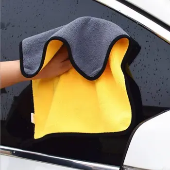  Микрофибърна кърпа за почистване Сгъсти мека кърпа за сушене Измиване на тялото на автомобила за Toyota RAV4 2013 2014 Camry 2012 Vios 2008 Honda Accord