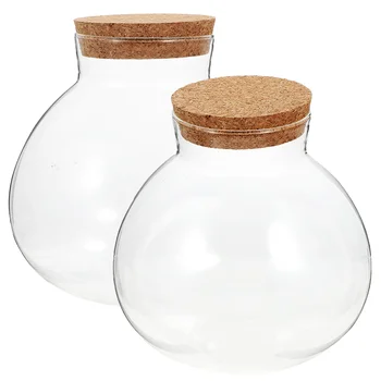 Мини пейзажна бутилка запечатана прозрачна стъклена бутилка терариум микропейзаж стъклен буркан сферична екологична пейзажна бутилка
