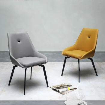Минималистична мека чанта Домашен стол Дизайнерски ресторант Cafe Nordic Модерен минималистичен стол за хранене