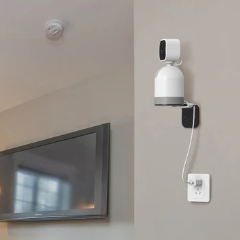 Многофункционален държач за монтиране на стена с винтове Преносима стойка за монтиране на камера от неръждаема стомана / акрил за Blink Mini Pan-Tilt камера