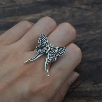 Мода реколта регулируеми молец пеперуда пръстени за жени бижута подарък