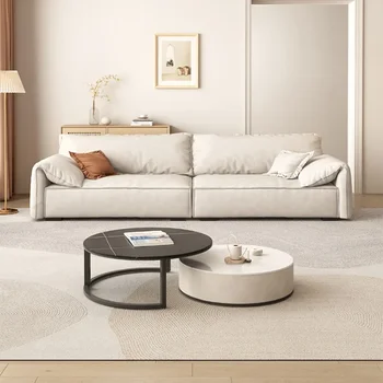 Модерни подови дивани за всекидневна Секционни луксозни дивани за всекидневна Nordic Всекидневна Lazy Single Canape Мебели за дома