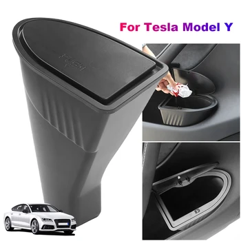 Модификация на интериора на автомобила ABS Организатор на врати Кошче за боклук на входната врата за Tesla Model Y аксесоари