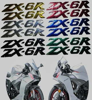 Мотоциклет 3D емблема значка Decal резервоар колело стикери на мотоциклет меки отразяващи Decal за Kawasaki нинджа ZX6R ZX-6R ZX 6R