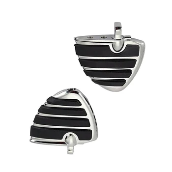 Мотоциклет Mount-Style Wing Style Foot Rests FootPegs For Harley Touring Electra Glide Softail FLS FXCW FLSS FLHS V-Rod