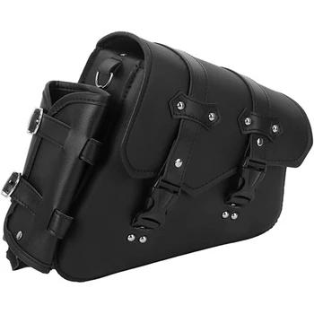 Мотоциклет седловина чанта рокер чанта страничен инструмент чанта рокер чанта велосипед резервни части аксесоари черен универсален