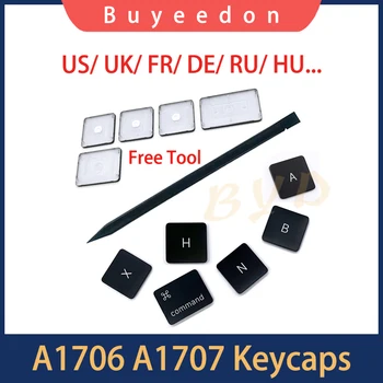Нов A1706 A1707 клавиши клавиатура САЩ Великобритания френски ЕС за Macbook Pro Retina 13