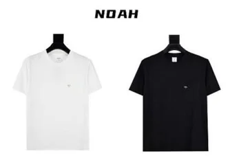 нов fasion Класически джобен кръст лого NOAH T риза Мъже Жени ЕС размер 100% памук улично облекло NOAH Top Tees