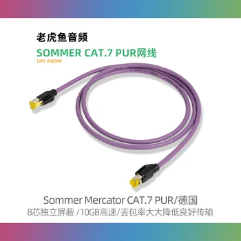 Нов Sommer CAT.7 PUR аудио треска RJ45 кристална глава мрежов кабелен превключвател мост категория 7 10G