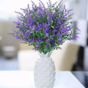 НОВ изкуствен пластмасов цвете лавандула многоцветни вази за дома декор сватба булката холдинг цветя материал домакински продукти