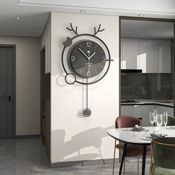 Нов интернет знаменитост стенен часовник хол модерен модерен минималистичен часовник стена висящи персонализирани творчески дома restau