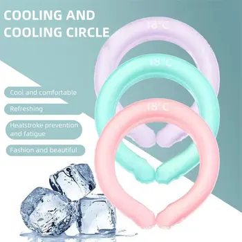 Нов леден охлаждащ пръстен за охлаждане Лято охладител врата обвива охлаждаща тръба на открито къмпинг туризъм охлаждане обвивка шал лед пакет деца възрастни
