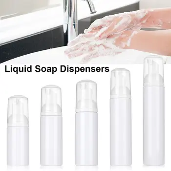 Нов шампоан душ гел пластмасов дезинфектант за ръце помпа контейнер течен сапун дозатор пенлива бутилка