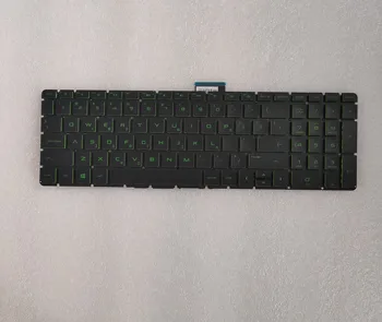 Нова Гърция За HP 15-AB 15-AU 15-AQ 15-AN 15-AW 15-BK 15-BC M7-N 17-G NoBacklight черен ключ зелен печат лаптоп клавиатура