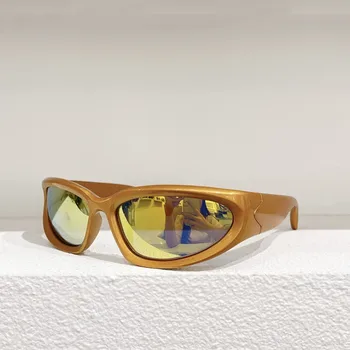 Нова обвивка около слънчеви очила жени мъже марка дизайн огледало спорт лукс реколта 25Y BB0157S слънчеви очила човек шофиране очила кутия