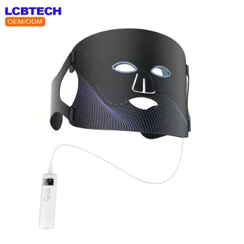 Нова силиконова фотонна светлина LED терапия маска за лице 4 цвята Козметична маска за лифтинг на лице Грижа за кожата SPA лечение маска за лице устройство