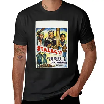 Нова тениска Stalag 17 хипи дрехи пот риза тениска мъж Къса тениска обикновена черна тениска мъже