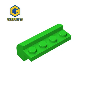 Нови Gobricks високотехнологични сглобяват частици 6081 4x2x11/3 извити строителни блокове комплект сменяема част играчки за деца подаръци