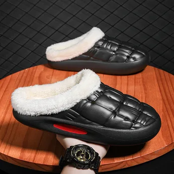 Нови мъжки ежедневни обувки Модни мъжки чехли 2023 Зимни вътрешни комфортни мъжки обувки Zapatos Para Hombres Неплъзгащи се обувки за мъже