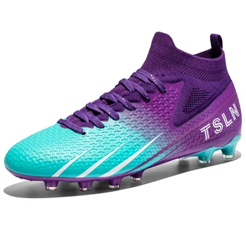 Нови футболни обувки Мъжки футболни клинове Професионални висококачествени ултралеки тийнейджърски тренировки за трева на открито Футболни маратонки 2023