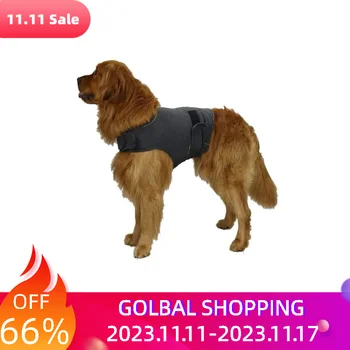 Облекчаване на стреса Куче тревожност палто кученца обвивам дрехи успокояващо жилетка с отразяващи ленти лек домашни любимци доставки за фойерверки