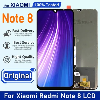 Оригинален монтаж на дисплея за Xiaomi Redmi Note 8 M1908C3JH Lcd дисплей сензорен екран дигитайзер за замяна на Redmi Note 8
