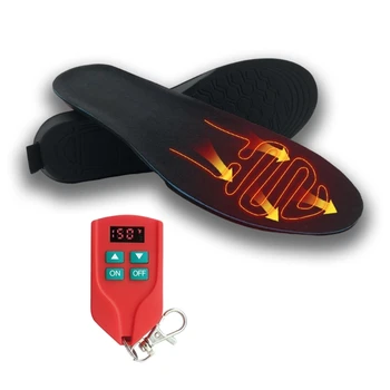 Отопляеми стелки Електрически USB акумулаторни крачета Топло зимно Топли стелки Нагревател за крака Стелки за обувки Термични подметки Миещи се