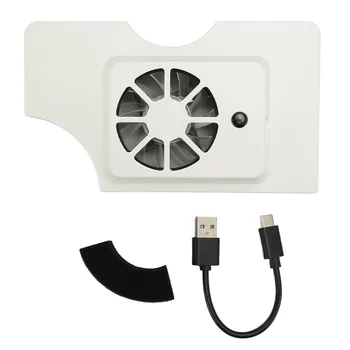Охлаждащ вентилатор Dock White Professional Game Console Cooler Замяна Ефективно със синя LED светлина за аксесоари за игрови конзоли