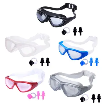 Очила за плуване Clear с щипка за нос и тапи за уши Професионални очила за плуване