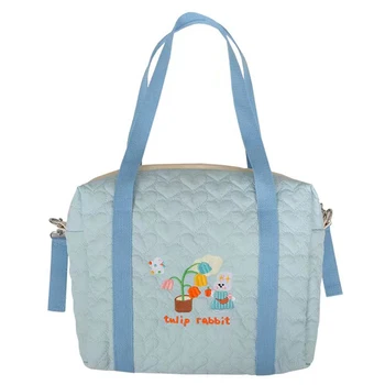 пелена чанта сладък карикатура количка пелена чанта за съхранение голям капацитет случайни проста мода преносим за уикенд ваканция