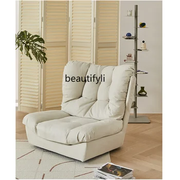 Персонализиран скандинавски прост модерен малък апартамент едноместен диван стол тих вятър мързелив случаен въртящ се стол столове хол