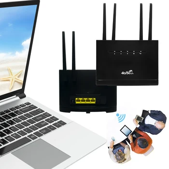 Поддръжка на безжичен модем 32 потребители 4G CPE рутер 4G WIFI рутер RJ45 WAN LAN със слот за SIM карта 4 антена хотспот за дома/офиса