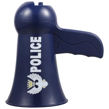 Полиция мегафон играчка смешно ръководство високоговорител играчка роля косплей играчка за дете дете момче без батерии (случаен бутон стил)