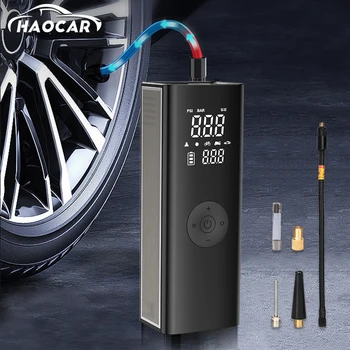 Преносима електрическа въздушна помпа мотоциклет велосипедна гума въздушна помпа USB външен авариен въздушен компресор цифров дисплей интелигентна въздушна помпа