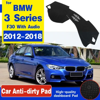 Противоплъзгаща анти-UV мат табло капак подложка Dashmat защита килим аксесоари за BMW Серия 3 F30 2012 ~ 2018 318i 320i 325i 328i