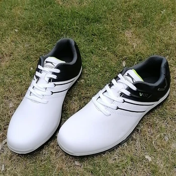 Професионални мъжки обувки за голф черни бели спортни обувки за мъже плюс размер 47 48 голф обучение човек против хлъзгане ходене обувки мъже