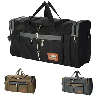  Пътна чанта Чанта с голям капацитет Преносим багаж на открито Удобен практичен мъжки уикенд чанти