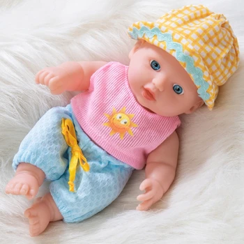 Рокля-нагоре парти за момичета Детски рожден ден подарък Appease в цветен костюм сладък прероден кукла подарък