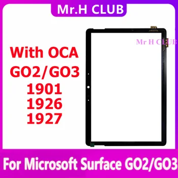 С лепило OCA докосване за Microsoft Surface Go 2 Go2 1901 1926 1927 GO3 GO 3 сензорен екран дигитайзер външен стъклен панел подмяна