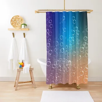 Сапунени мехурчета колоритен красив дизайн душ завеса анти-мухъл водоустойчив душ баня кутия завеса