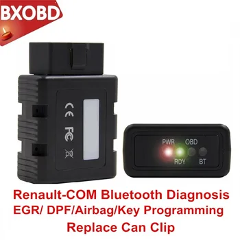 Скенер за диагностика на автомобили за Renault-COM Bluetooth замени може да клип диагностични инструменти OBD2 ECU инструмент за програмиране за Renault COM