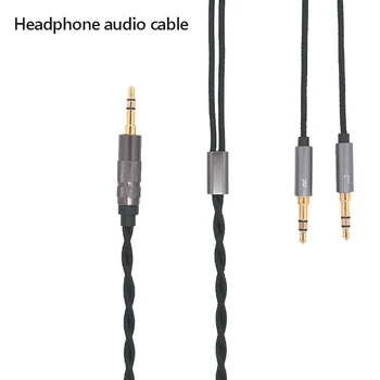Слушалки Аудио кабел 1.2M Кабел за подмяна на слушалки със сребърно покритие Подходящ за HIFIMAN HE400 HE400IANANDA SUNDARA