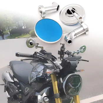Странични огледала за обратно виждане на мотоциклети за Benelli 502C Leoncino150 Leoncino250 Ретро кръг огледало за обратно виждане комплект алуминиеви аксесоари